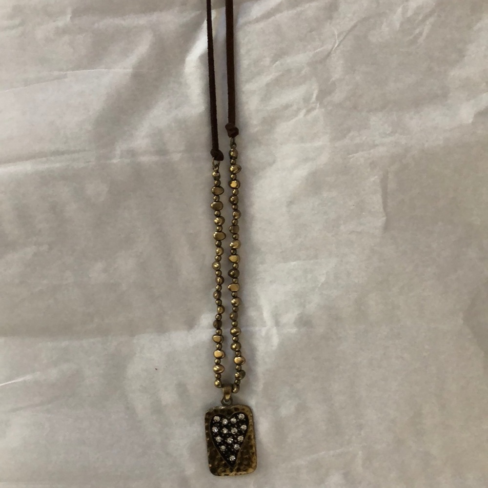 Gold heart necklace